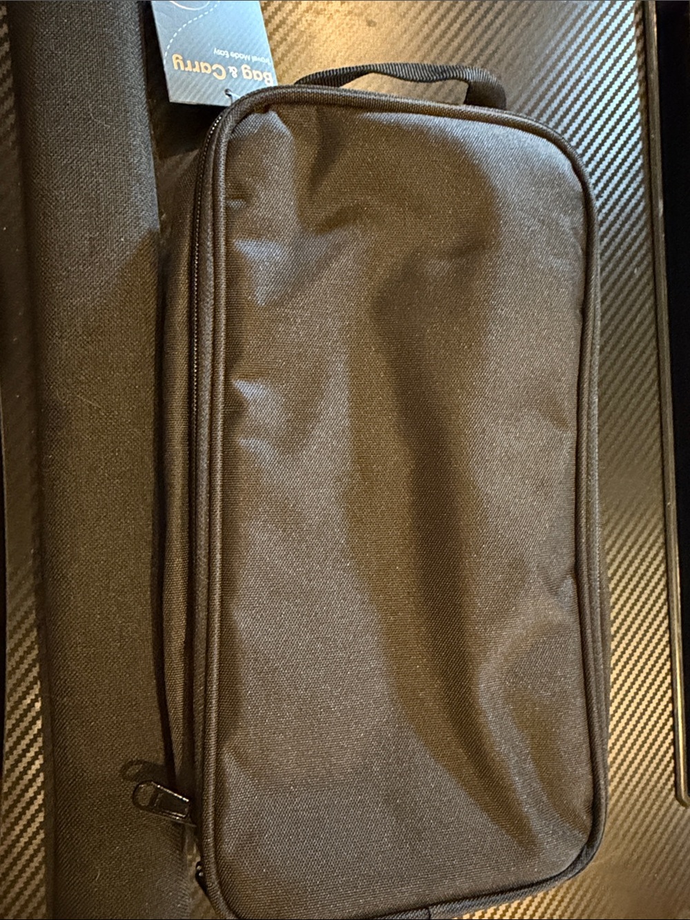 Black Travel Organizer Toiletry jewelry accessories bag vacation carry on